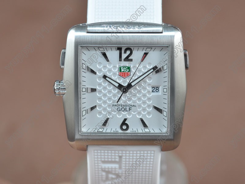 タグホイヤーTag Heuer Tiger Woods Golf SS/RU White Swiss Ronda Quartzクオーツ