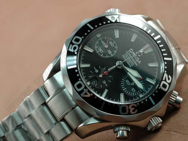 オメガOmega Diver's Pro Chrono SS Black A-7750自動巻き