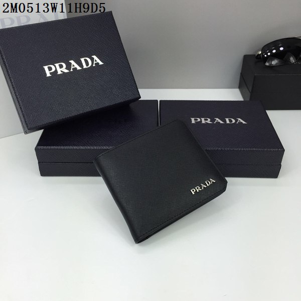 PRADA プラダコピー財布 2024春夏新作 高品質 メンズ 二つ折財布 2M0513-7