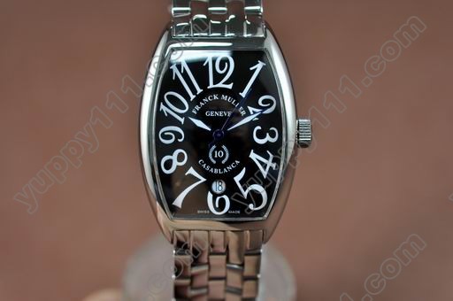 フランクミュラー Watches Casablanca Anniversary SS Black Swiss Eta 2824-2自動巻き