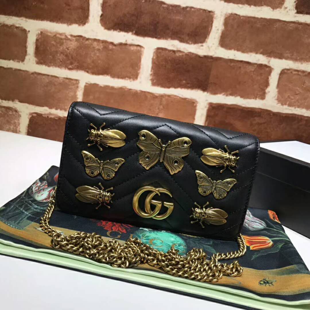 グッチコピー バッグ GUCCI 2024新作 ミニポーチ レディース チェーン ショルダーバッグ488426-5