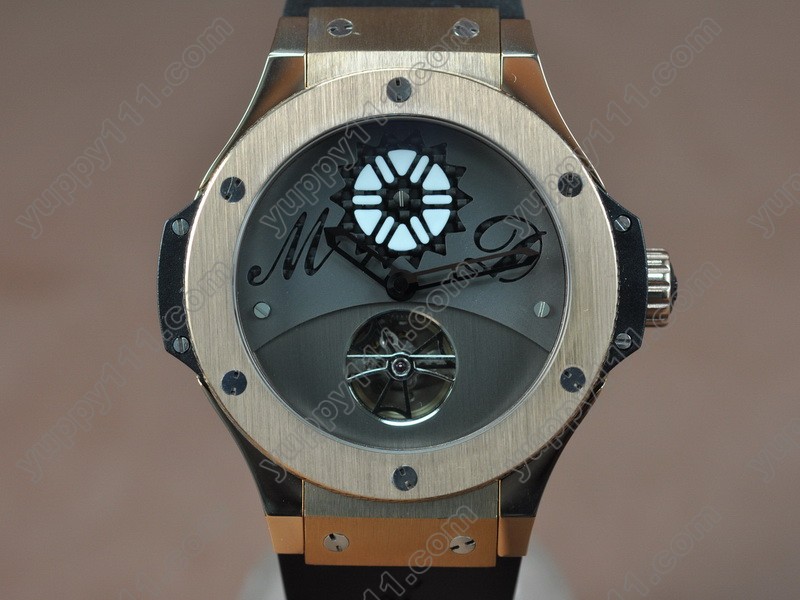 ウブロHublot Aero Band 44mm RU/RG Asian Automatic自動巻き