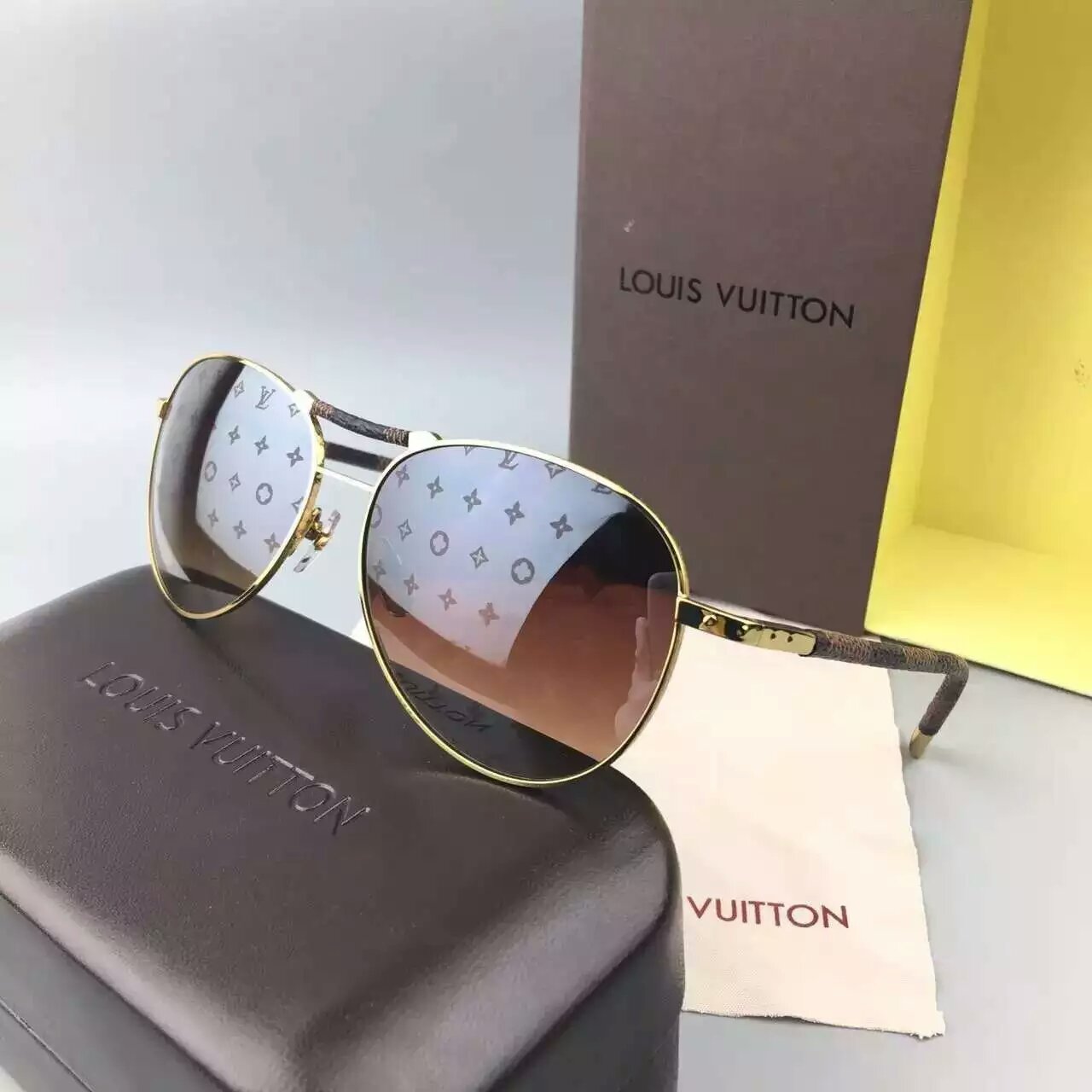 ルイヴィトンコピー サングラス 2024春夏新作 LOUIS VUITTON UVカット オシャレ 眼鏡 lvglass160724-2