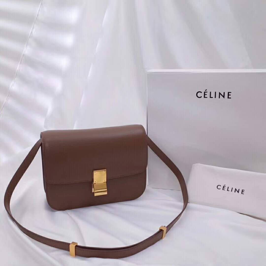 セリーヌコピー バッグ CELINE クラシック ミディアム ボックスカーフスキン ハンドバッグ 164173