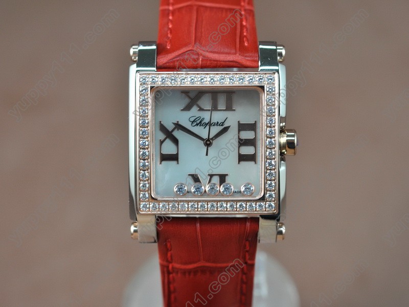 ショパールChopard Happy Diamonds Ladies RG Case White Dial Swiss Quartzクオーツ