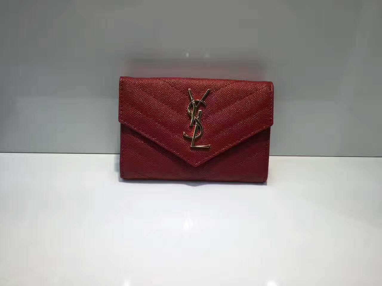 サンローランコピー 財布 2024新作 Yves Saint Laurent レディース フラップミニコンパクト財布 414403-1