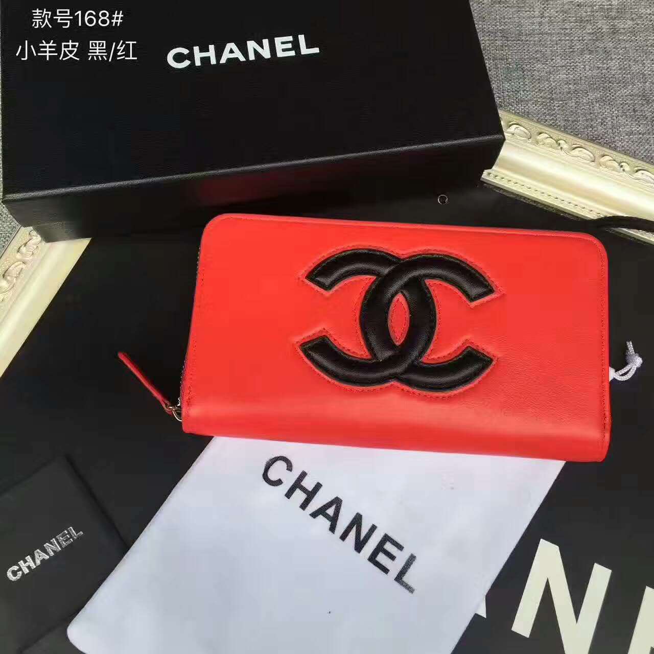 CHANEL 偽物シャネル 財布 2024新作 カジュアル ウンドジップ ロングウォレット ch168#-2