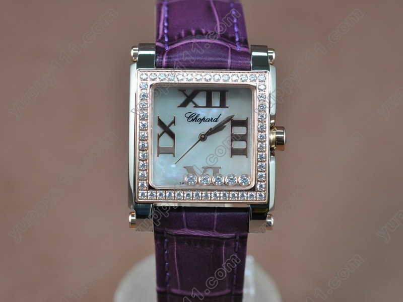 ショパールChopard Happy Diamonds Ladies TT Case White Dial Swiss Quartzクオーツ