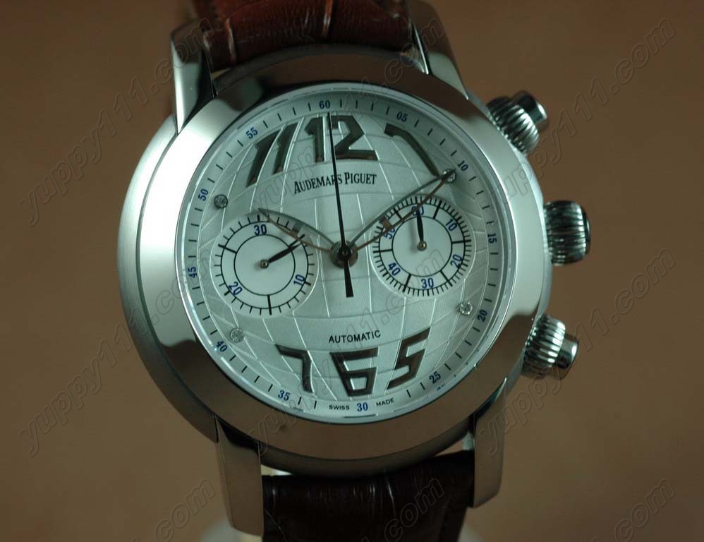 オーデマ・ピゲAudemars Piguet Globe Chronograph SS/LE White Asia 7750自動巻き