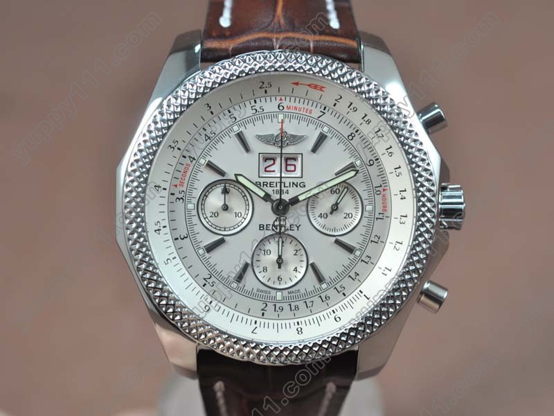 ブライトリングBreitling Bentley Big Date Chrono SS/LE White A-7750自動巻き