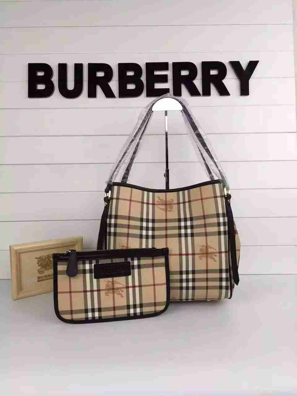 バーバリーコピー バッグ BURBERRY 2024春夏新作 2WAY レディース チェック柄 ショルダーバッグ burbag160731-5