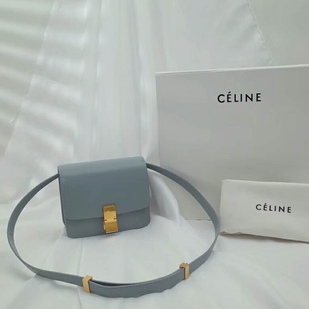 セリーヌ偽物バッグ CELINE 2024新作 カーフスキンボックスのスモールクラシックバッグ 164183