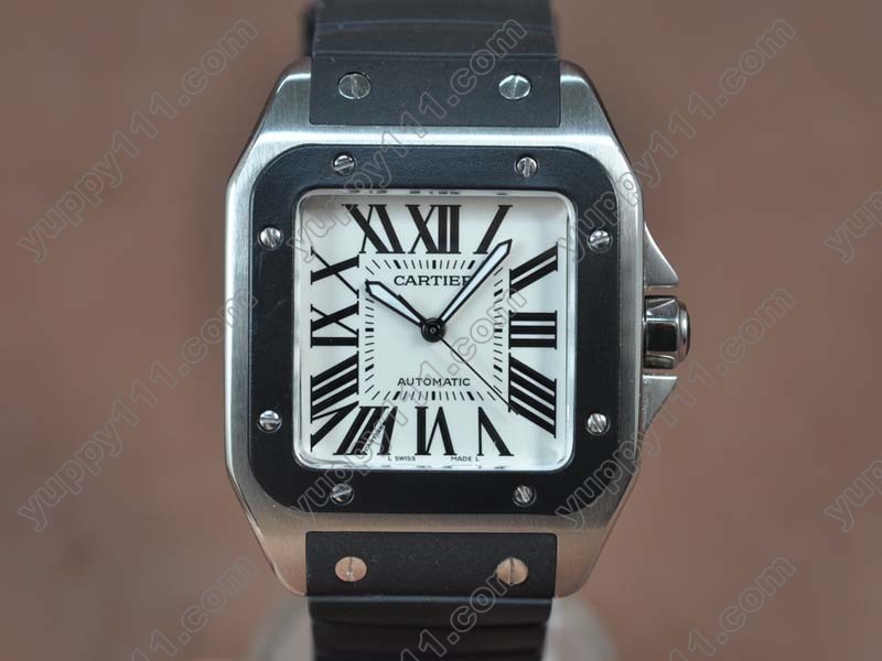 カルティエCartier antos 39mm SS/RU White dial A-2824-2自動巻き