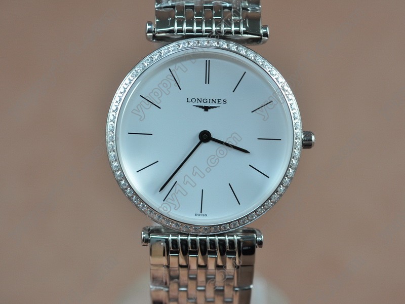 ロンジンLongines Man La Grande Classique SS/SS/Diam White Swiss Quartzクオーツ