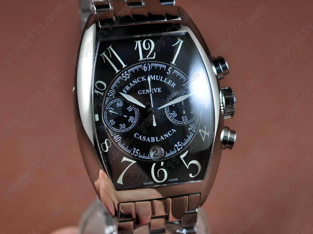 フランクミュラー Franck Muller Casablanca Chrono SS/SS Black A-7750 腕時計