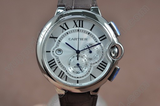 カルティエCartier Ballon Bleu de Cartier SS White Japan OS20クオーツストップウオッチ