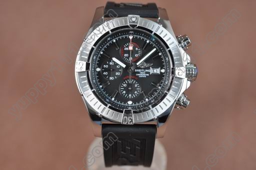 ブライトリングBreitling 2008 Super Avenger SS/RU Black A-7750自動巻き