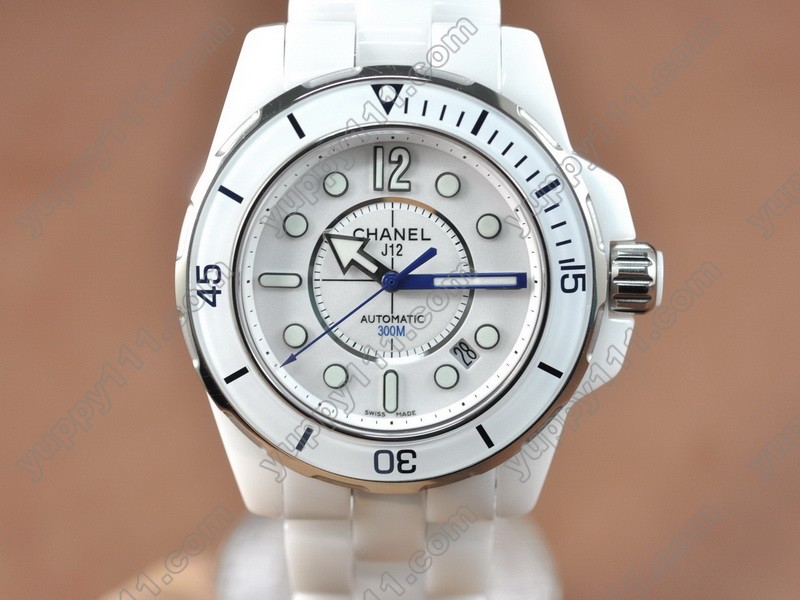 シャネルChanel J12 (Best version)Full White Ceramic White Dial Swiss Eta 2824-2自動巻き