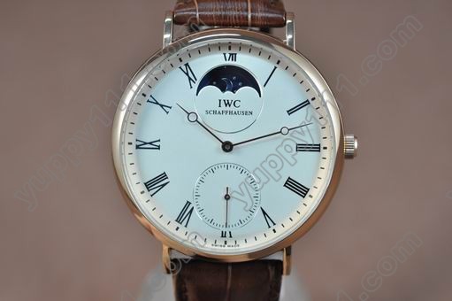 IWC Portofino Handwind RG/LE White Asia 6498 18J手巻き