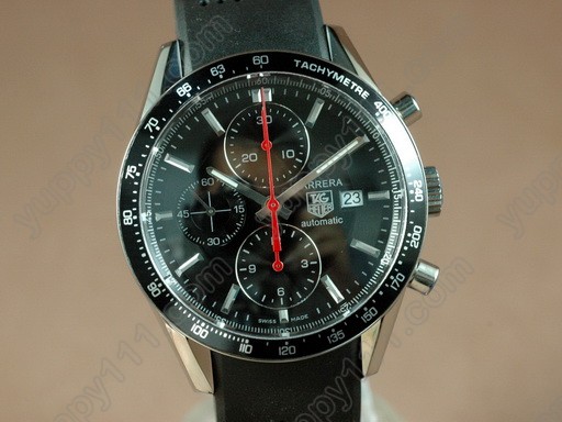 タグホイヤーTag Heuer Carrera Racing Chronograph SS Black Asia 7750自動巻き