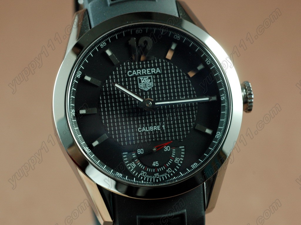 タグホイヤーTag Heuer Calibre 1 Vintage SS/RU Black Asia 6498 H/W手巻き