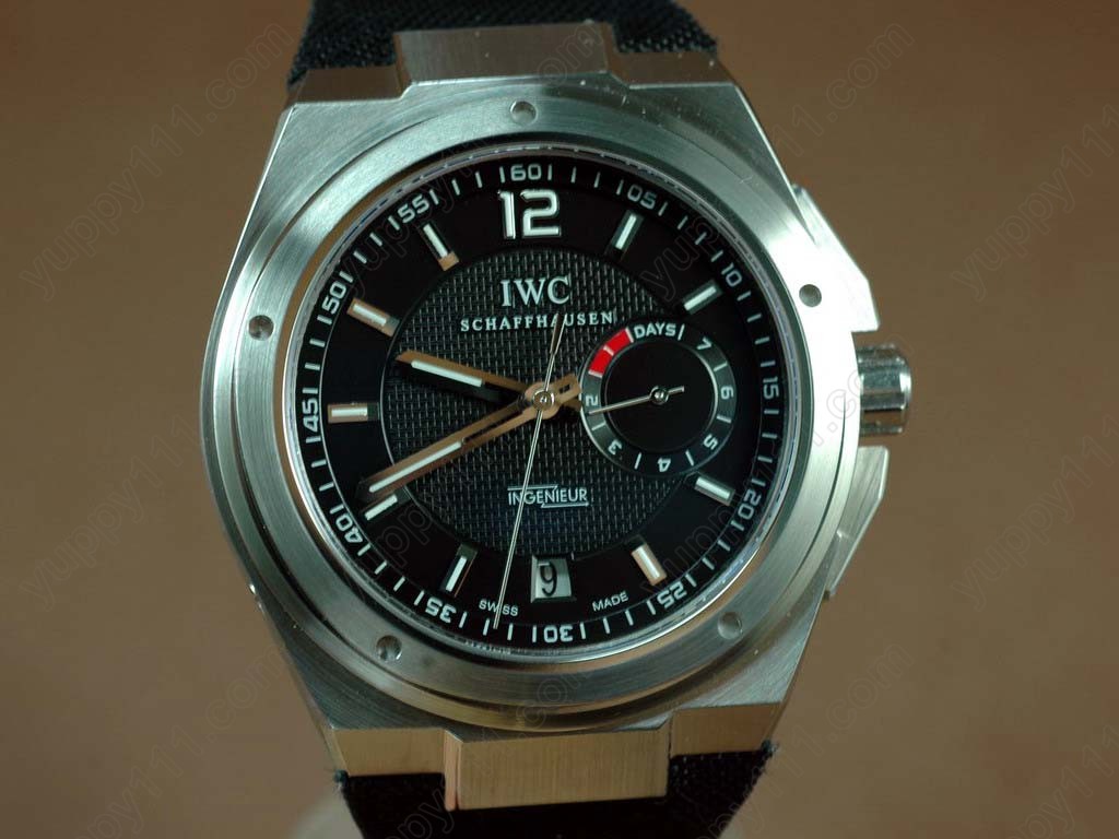 IWC Watches Ingenuier 7 Days SS/SS Black Asia 23J自動巻き