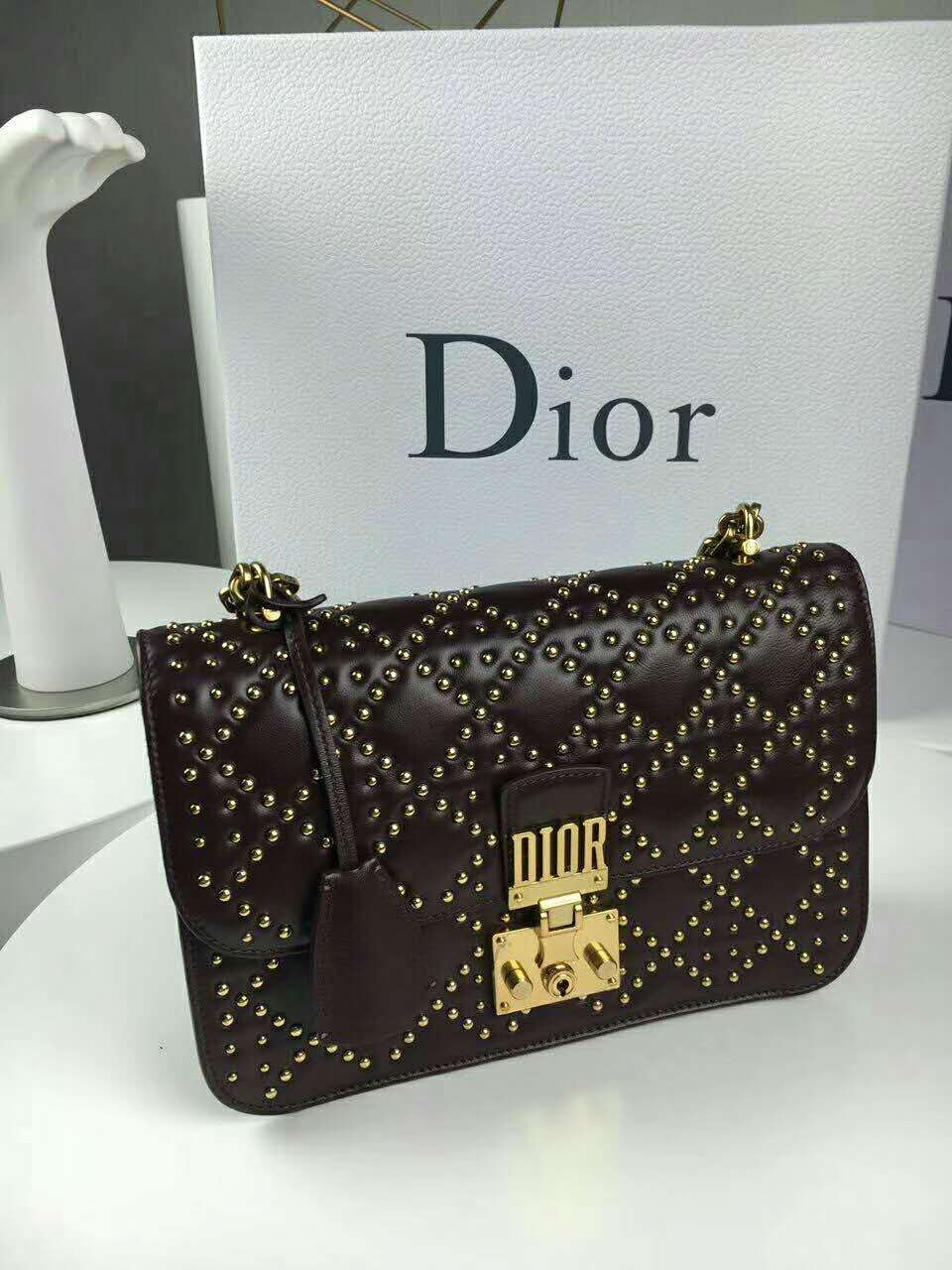 DIOR ディオールコピー バッグ 2024新作 リベット ヴィンテージ チェーンショルダーバッグ drb980-2