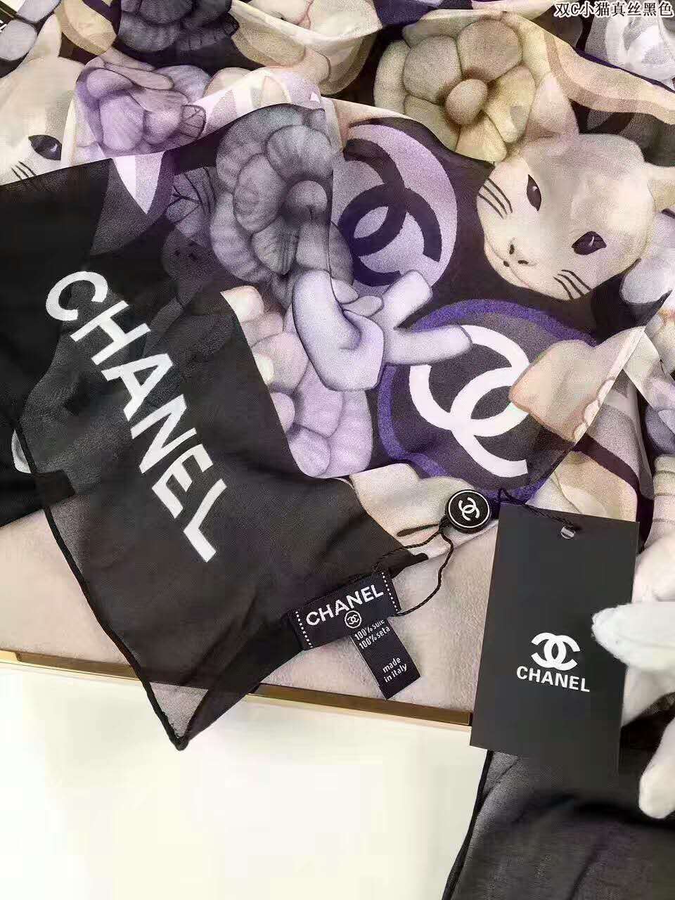 シャネルコピー マフラー CHANEL 2024新品 人気 レディース シルクタッチ ストール chmuffler170324-23