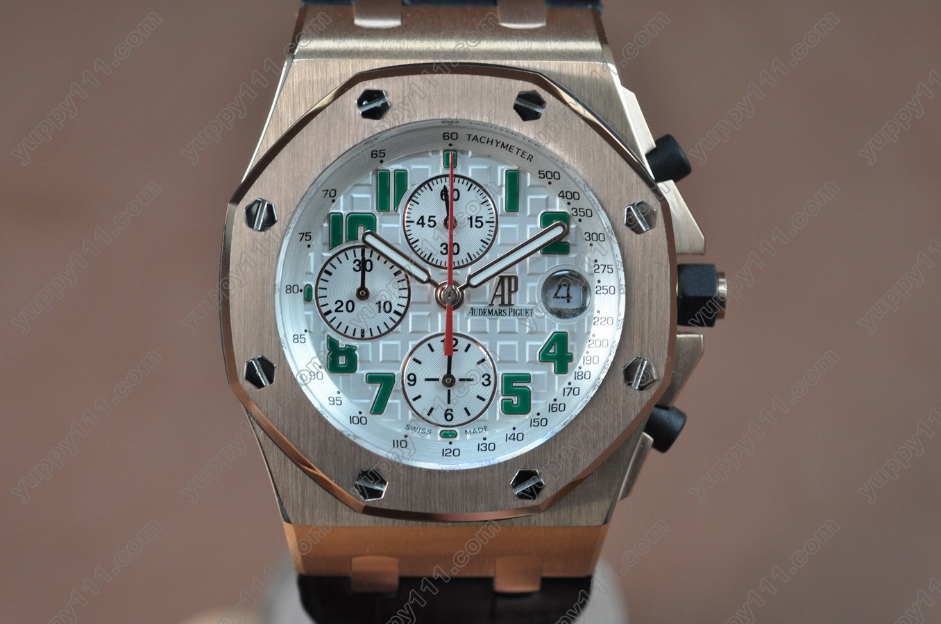 オーデマ・ピゲAudemars Piguet Royal Oak Chrono Pride Of Mexico RG/LE Wht/Green A-7750自動巻き