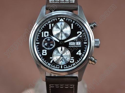 IWC St Exupery Chrono SS/LE Brown Asia 7750自動巻き