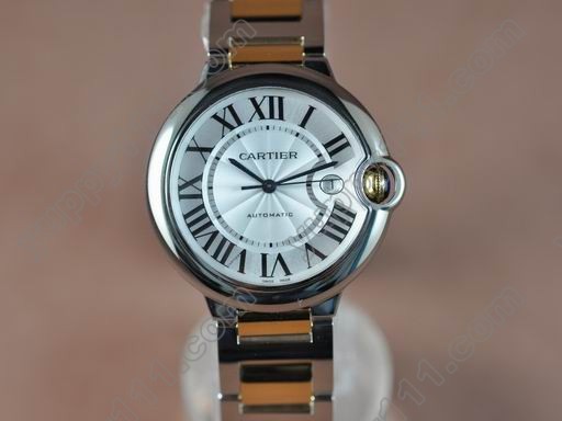 カルティエCartier Ballon Bleu de Cartier Men TT/Diam White Swiss Eta 2824自動巻き