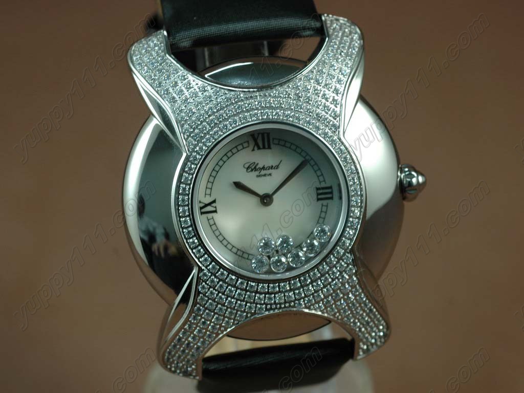 ショパールChopard Happy Sports Diamonds SS/LE White Swiss Qtz腕時計