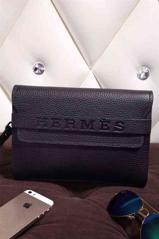 エルメスコピー バッグ 2014秋冬新作 HERMES 多機能 耐久性 メンズ カジュアル セカンドバッグ·ポーチ ブラック 8804-2