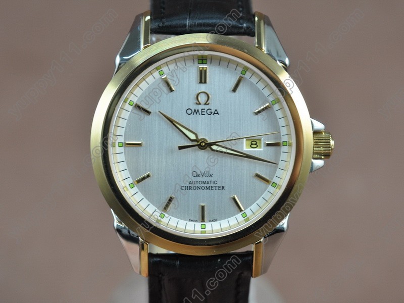 オメガOmega Deville TT White Dial Swiss Eta 2834-2自動巻き