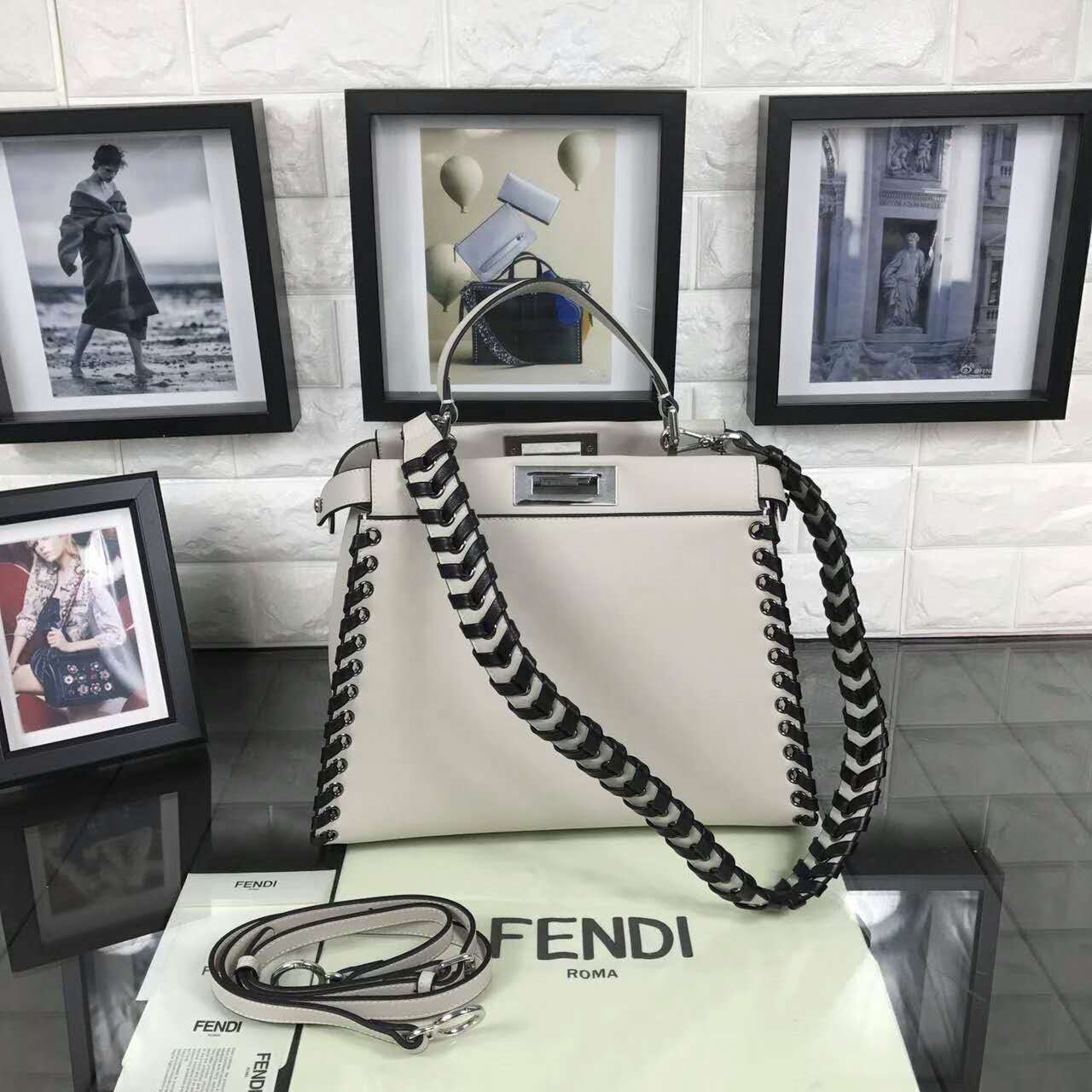 FENDI フェンディコピー バッグ 2024新作 カジュアル ショルダー付 ハンドバッグ fdb2698-2