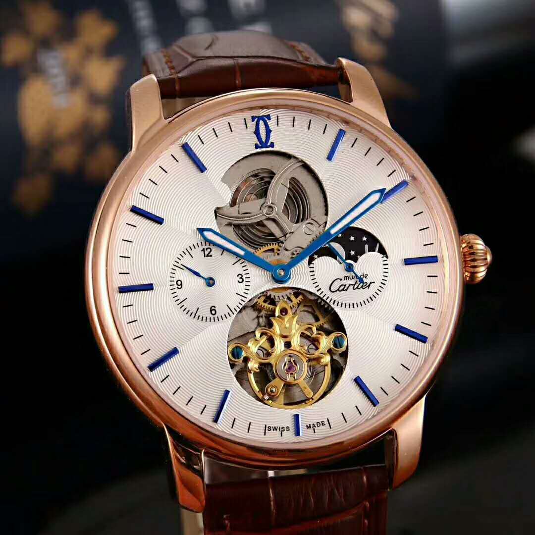 偽物カルティエ CARTIER腕時計 2024新作 メンズ アリゲーター ビジネス 腕時計 cartier171120p36