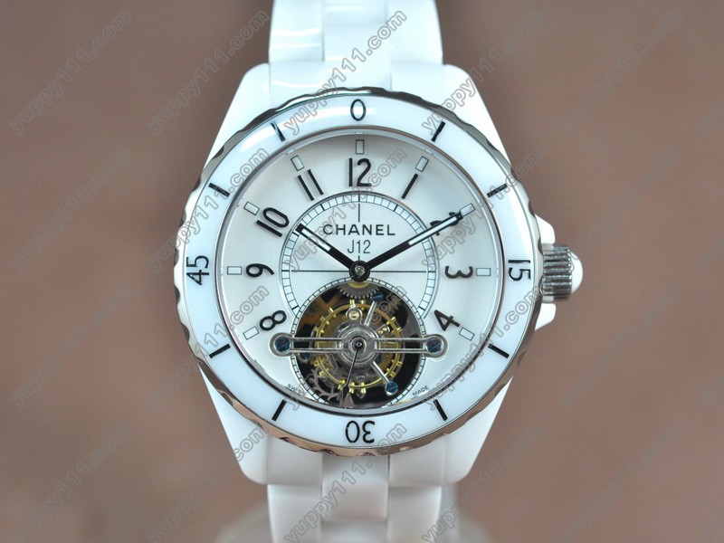 シャネルChanel J12 Tourbillon Full white ceramic White dial トゥールビヨン