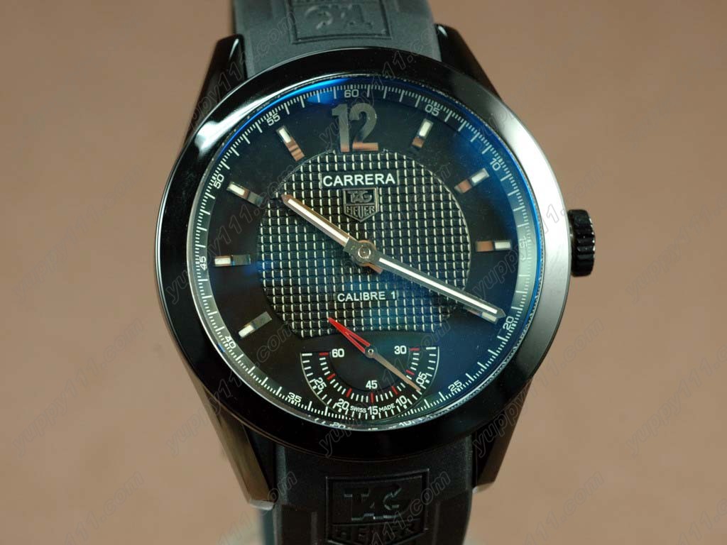 タグホイヤーTag Heuer Calibre 1 Vintage PVD/RU Black Asia 6498 H/W手巻き