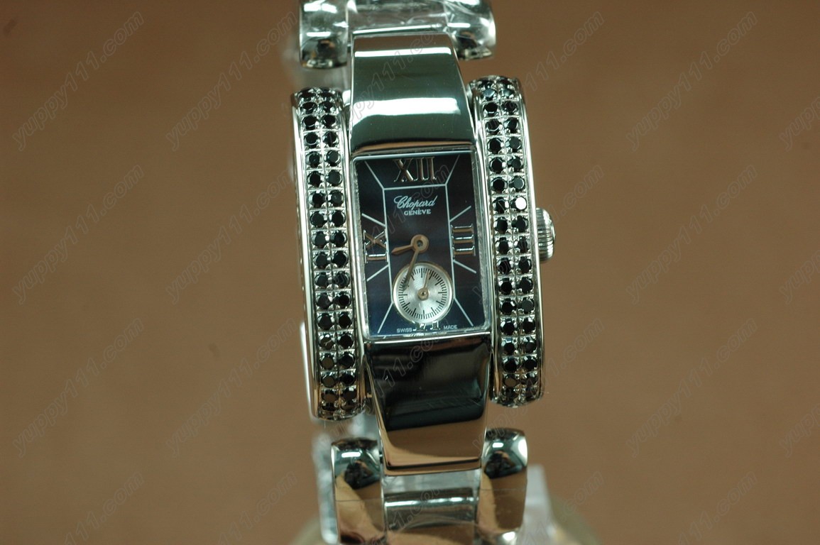 ショパールChopard Las Strada Las Strada Ladies SS/2 Blk-Diam Dark Blue Swiss Qtz脕時計 c/w Box