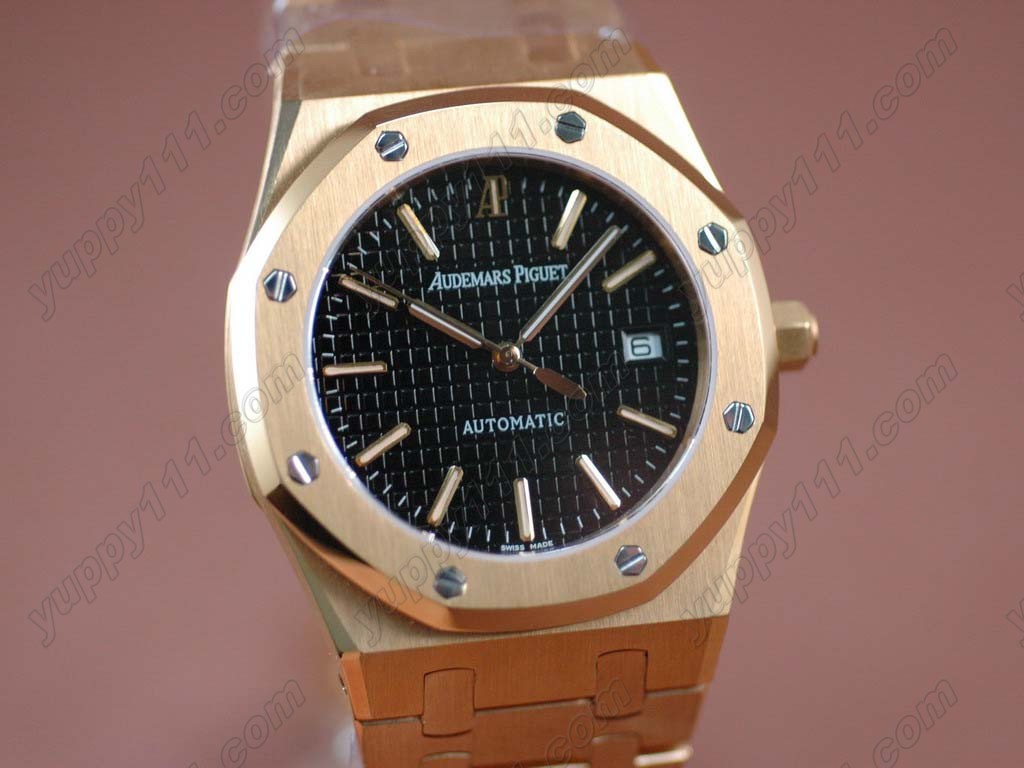 オーデマ・ピゲAudemars Piguet Royal Oak Jumbo 39mm FG/FG Black Swiss Eta 2824-2自動巻