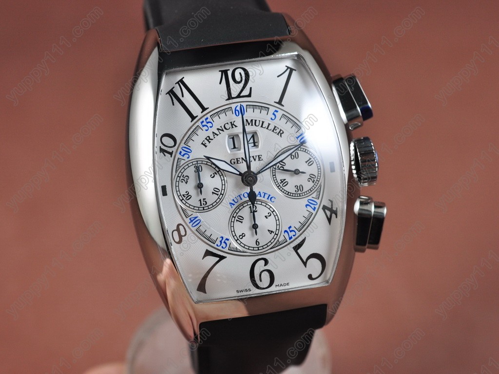 フランクミュラー Franck Muller Casablanca Big Date Chrono SS/LE Wht A-7750 腕時計