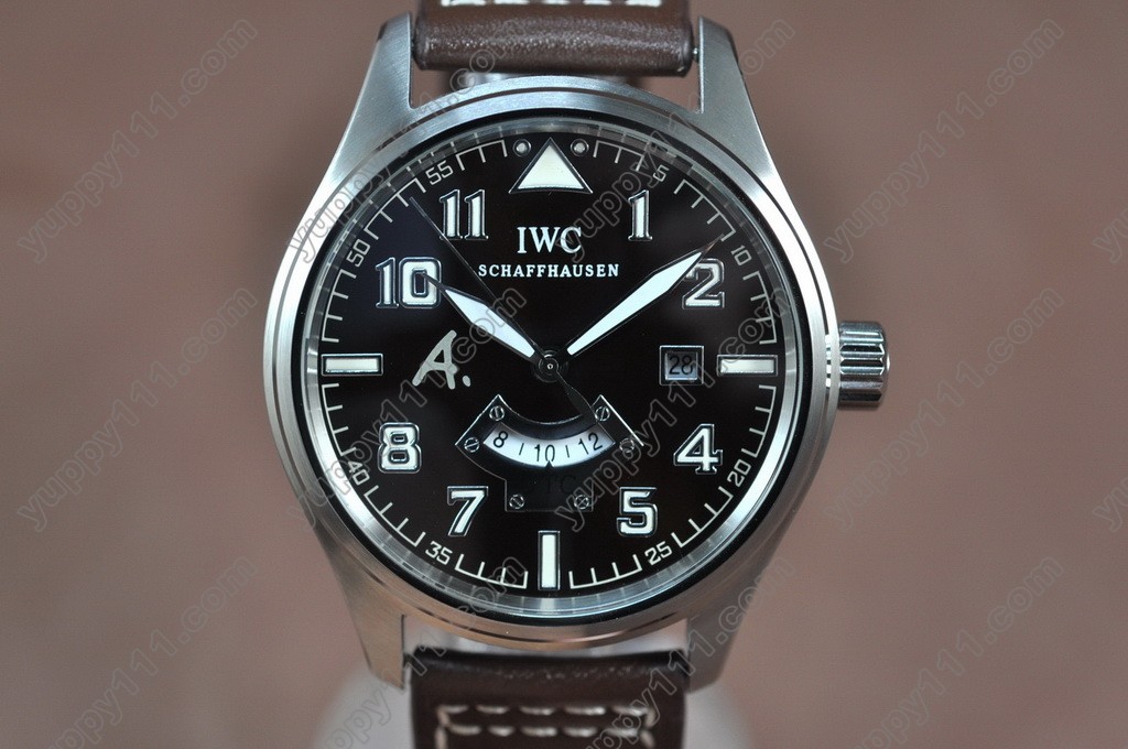 IWC St Exupery UTC SS/LE Brown Asia Auto 2 Time Zone自動巻き