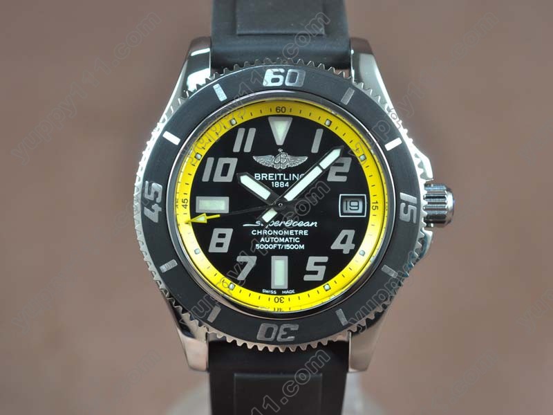 ブライトリングBreitling SuperOcean 42mm SS/RU Yellow Ultimate Edition A-2824自動巻き