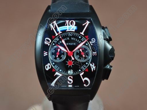 フランクミュラー Franck Muller Casablanca Chronograph pvd Case Japan OS20腕時計