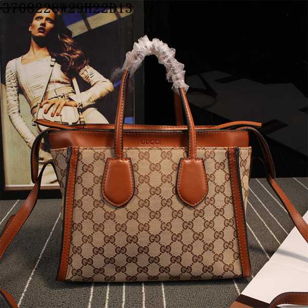 グッチコピー バッグ GUCCI 2015秋冬新作 GG柄 レディース 2WAY 手提げショルダーバッグ 370822S-2