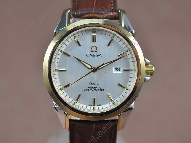 オメガOmega Deville TT White Dial Swiss Eta 2834-2自動巻き