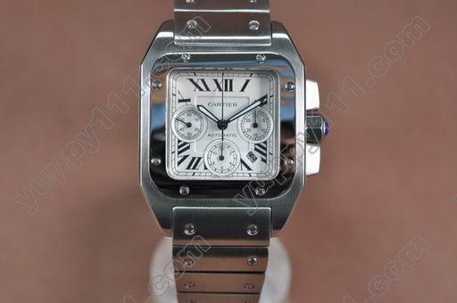 カルティエCartier Santos 100 Men Chrono SS Asia 7750自動巻き