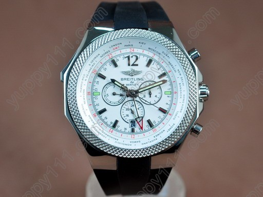 ブライトリング Breitling Bentley 30s Chrono SS White Dial auto Movement自動巻