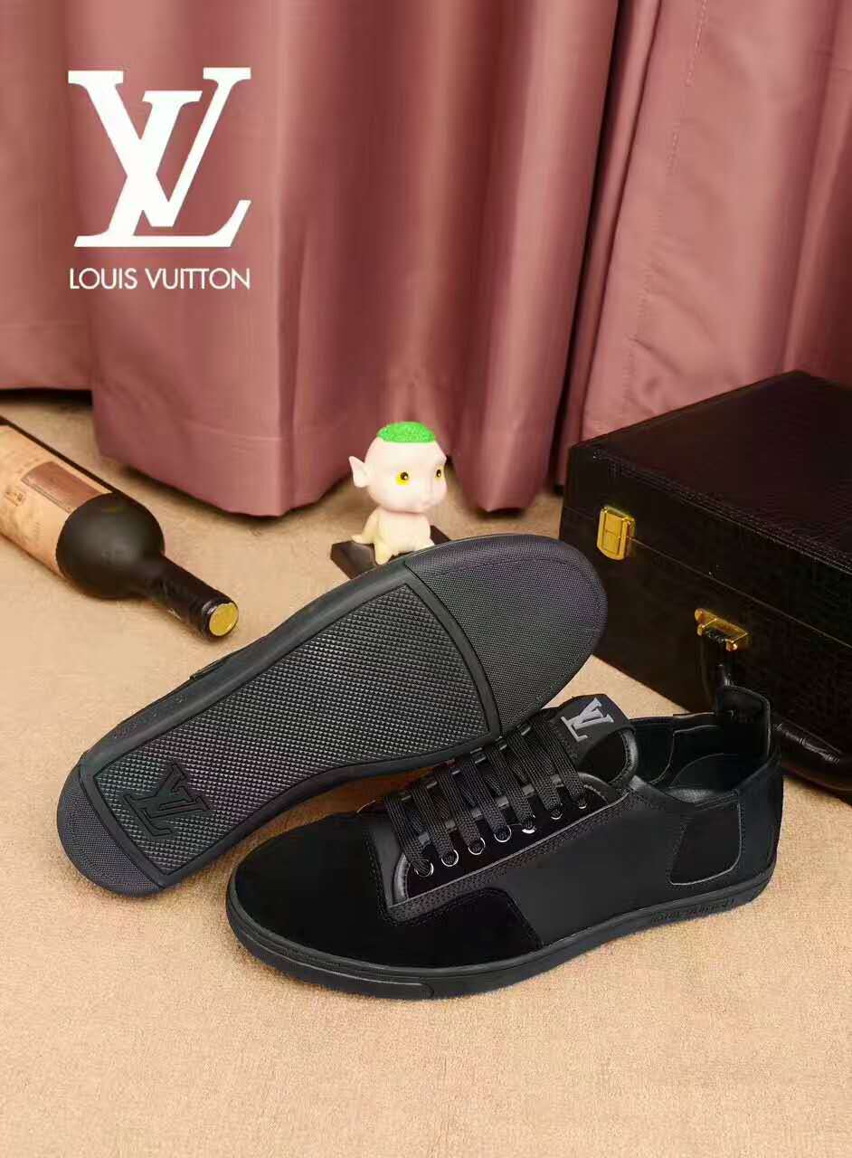 偽物ルイヴィトン 靴 2024新作Louis Vuitton メンズ 耐久性 フラットシューズ lvx1780128-3