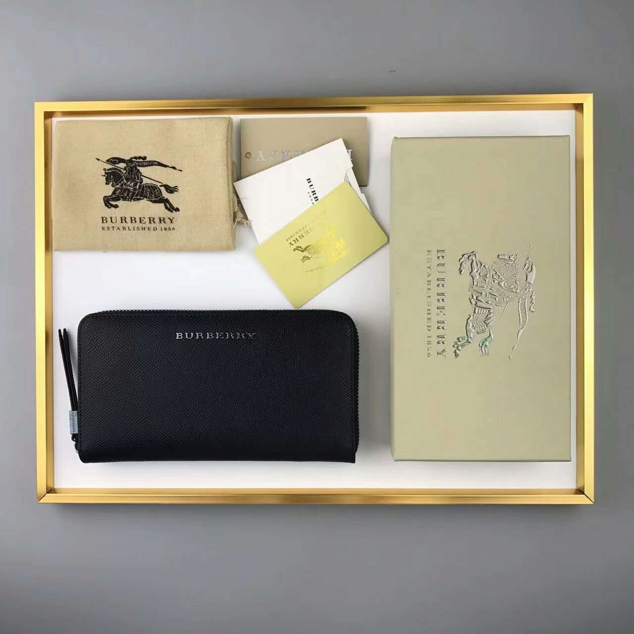 2024新作 偽物バーバリー 財布 BURBERRY カーフ ラウンドファスナー長財布 burqb9441